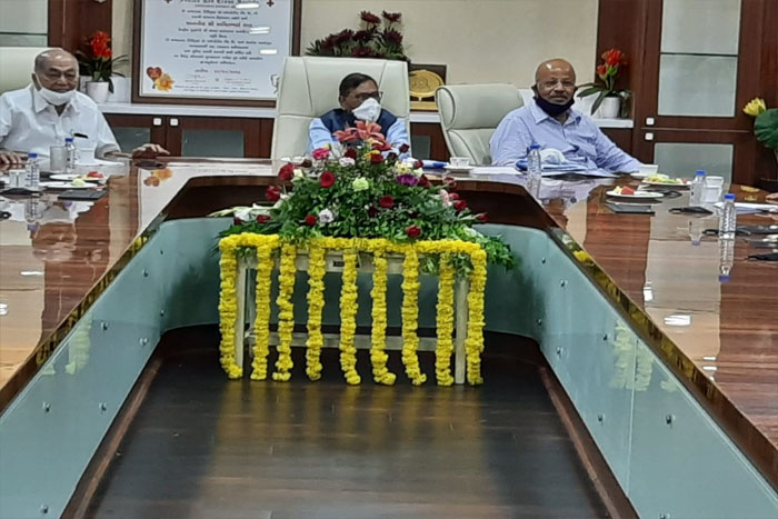 Meeting related to Gujarat AATMANIRBHAR Sahay Yojana held at The Ahmedabad District co OP bank Ltd, Head Office
